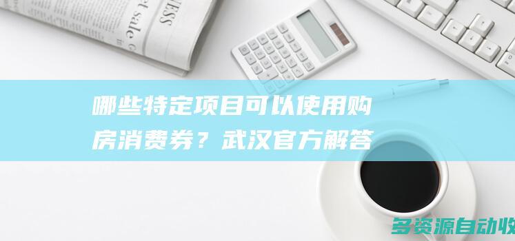 哪些特定项目可以使用购房消费券？武汉官方解答