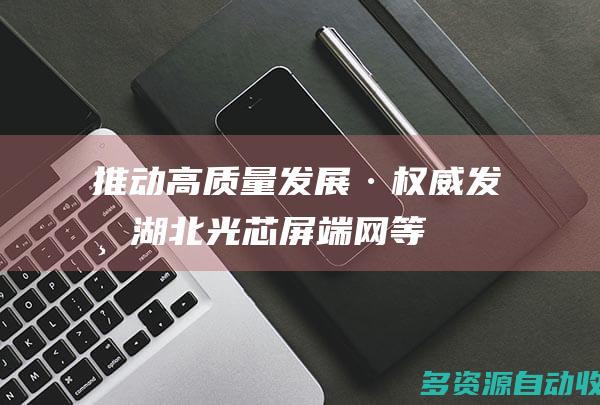 推动高质量发展·权威发布湖北光芯屏端网等