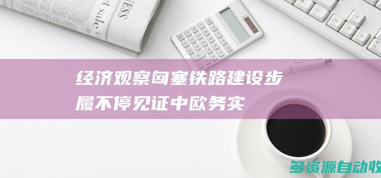 （经济观察）匈塞铁路建设步履不停见证中欧务实合作
