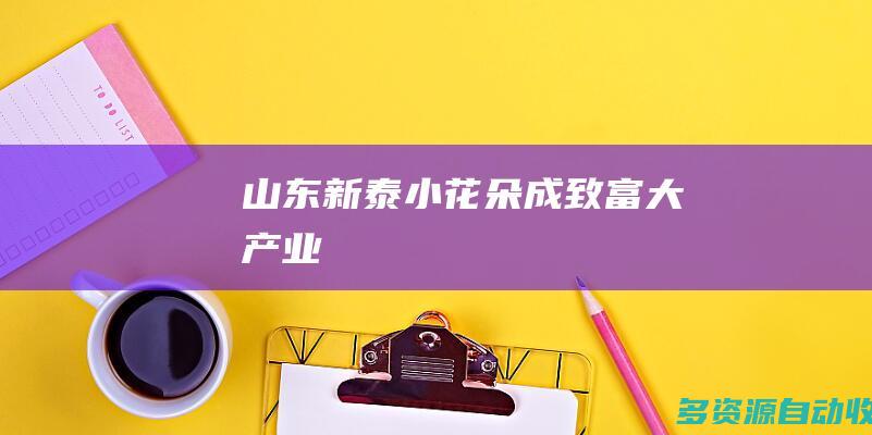 山东新泰： “小”花朵成致富“大”产业