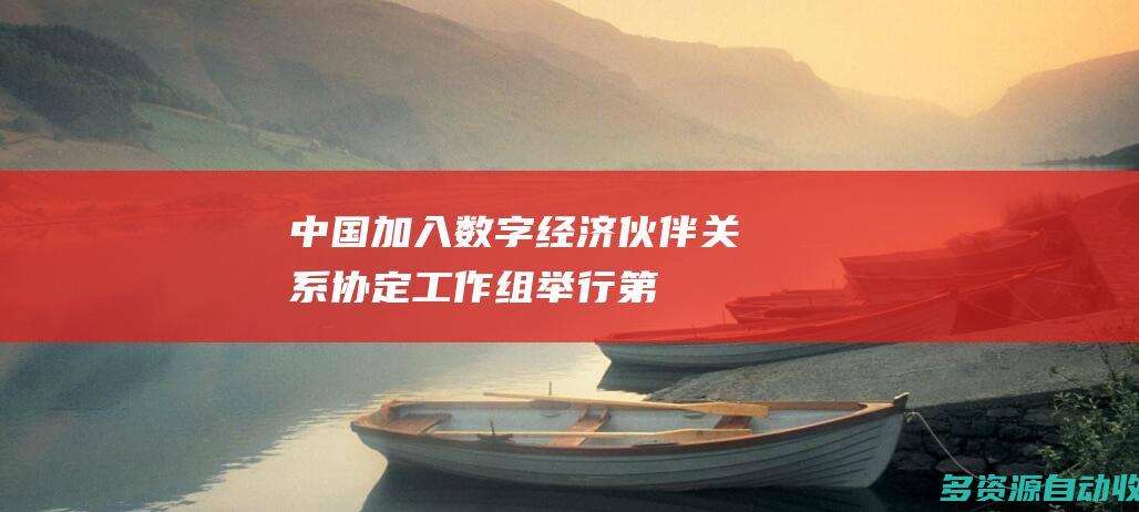 中国加入数字经济伙伴关系协定工作组举行第