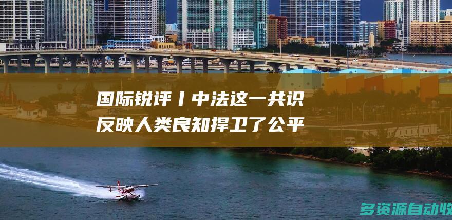 国际锐评丨中法这一共识反映人类良知捍卫了公平