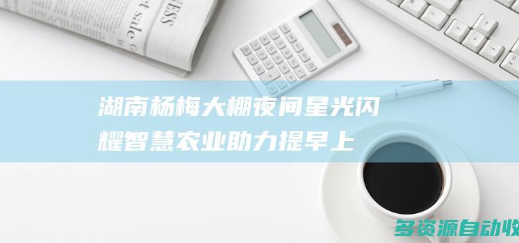 湖南：杨梅大棚夜间星光闪耀 智慧农业助力提早上市