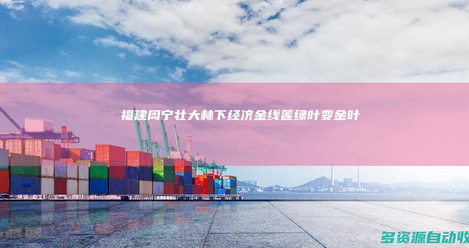 福建周宁：壮大林下经济 金线莲“绿叶”变“金叶”